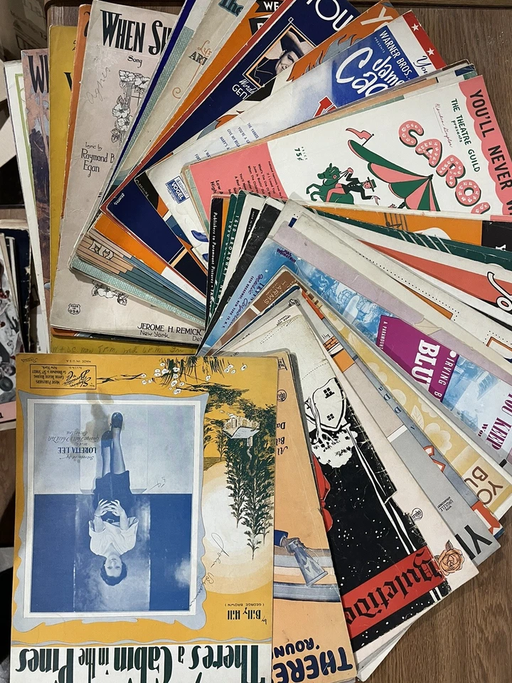 Lote De 500 Partituras De Colección Formato Estándar Usadas Justas-Muy Buenas Foto 3 de 4