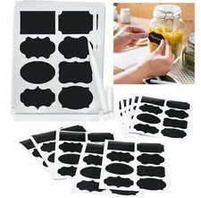 Chalkboard Labels with PEN Blackboard Chalk x40 Jam Jar Mason Bottles Stickers