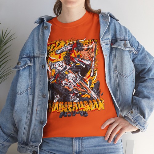 Denji Chainsaw Man Shirt Anime Tee T-Shirt Pochita Horror Manga Otaku Makima CSM - 第 33/44 張圖片