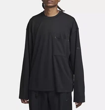 Nike Sportswear Dri-Fit Tech Pack Long-Sleeve Top Sz Large FB7819-010 Black $100