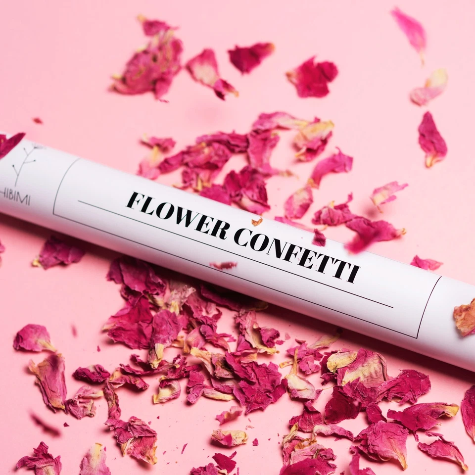 Hochzeit Konfetti Kanone Getrocknete Blumen Konfetti Popper Blumen Konfetti - Bild 3 von 4