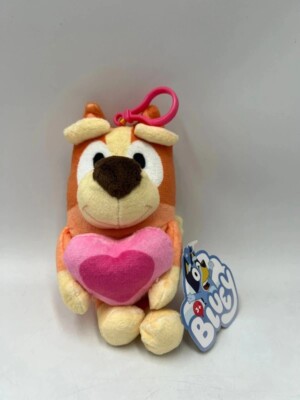 Bluey Bingo Valentines Plüsch Taschenclip USA exklusiv KOSTENLOSER VERSAND