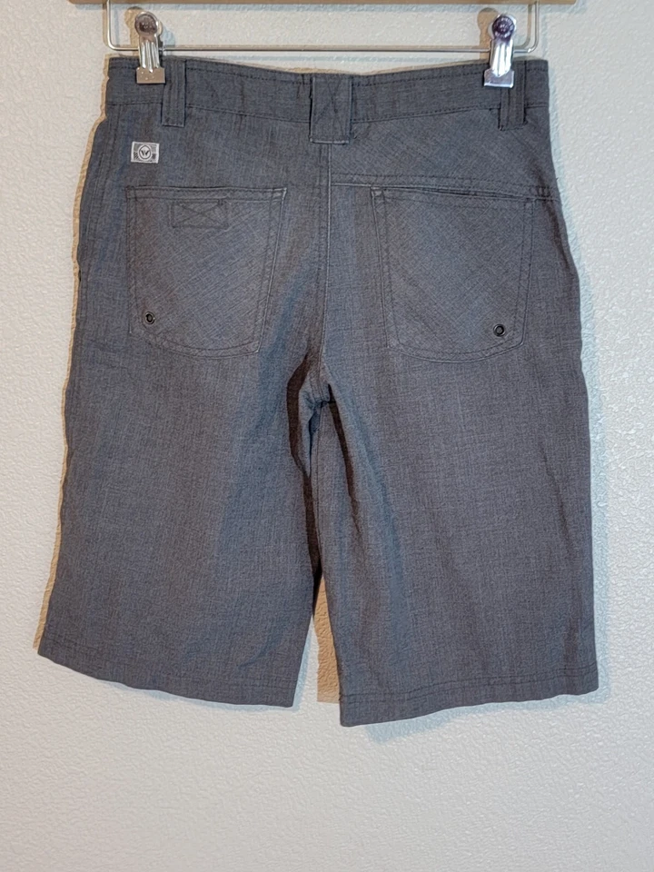 Shaun Blanco Caquis Pantalones Cortos Niños Talla 14 Frente Plano Ajustable Cintura Gris Foto 4 de 4