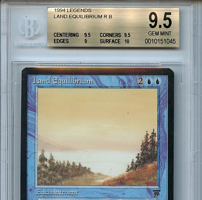 MTG Legends Land Equilibrium BGS 9.5 Gem Mint Magic the Gathering