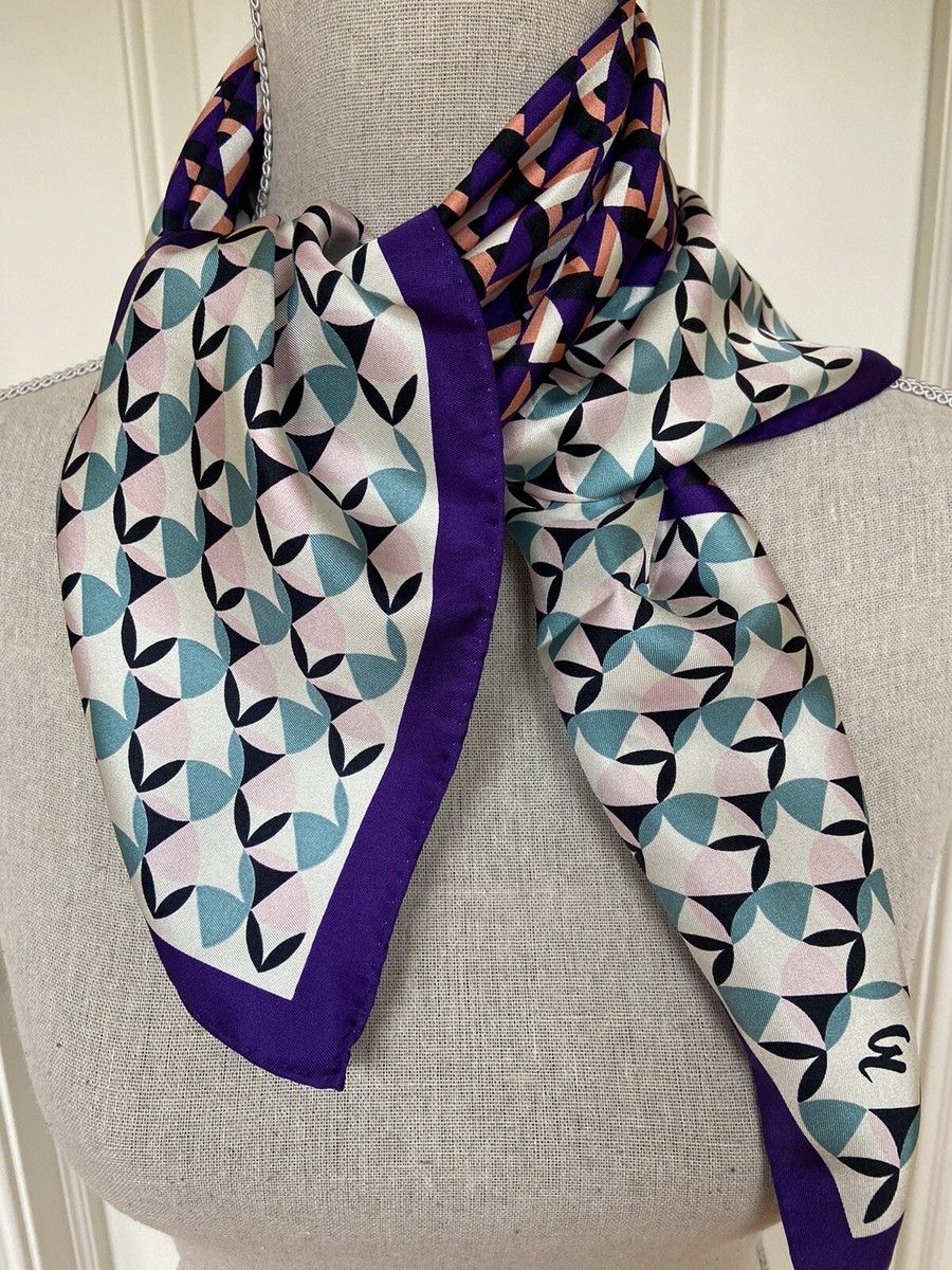 NWT GALERIES LAFAYETTE Paris Designer Silk Scarf Multicolor