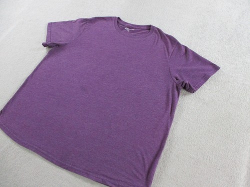 Ash & Erie Shirt Mens 2XL XXL Purple Heather Crewneck Cotton Blend Casual Lounge - Picture 2 of 10
