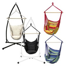 Amache amaca vari colori poltrona sospesa con telaio di sostegno sedia in cotone