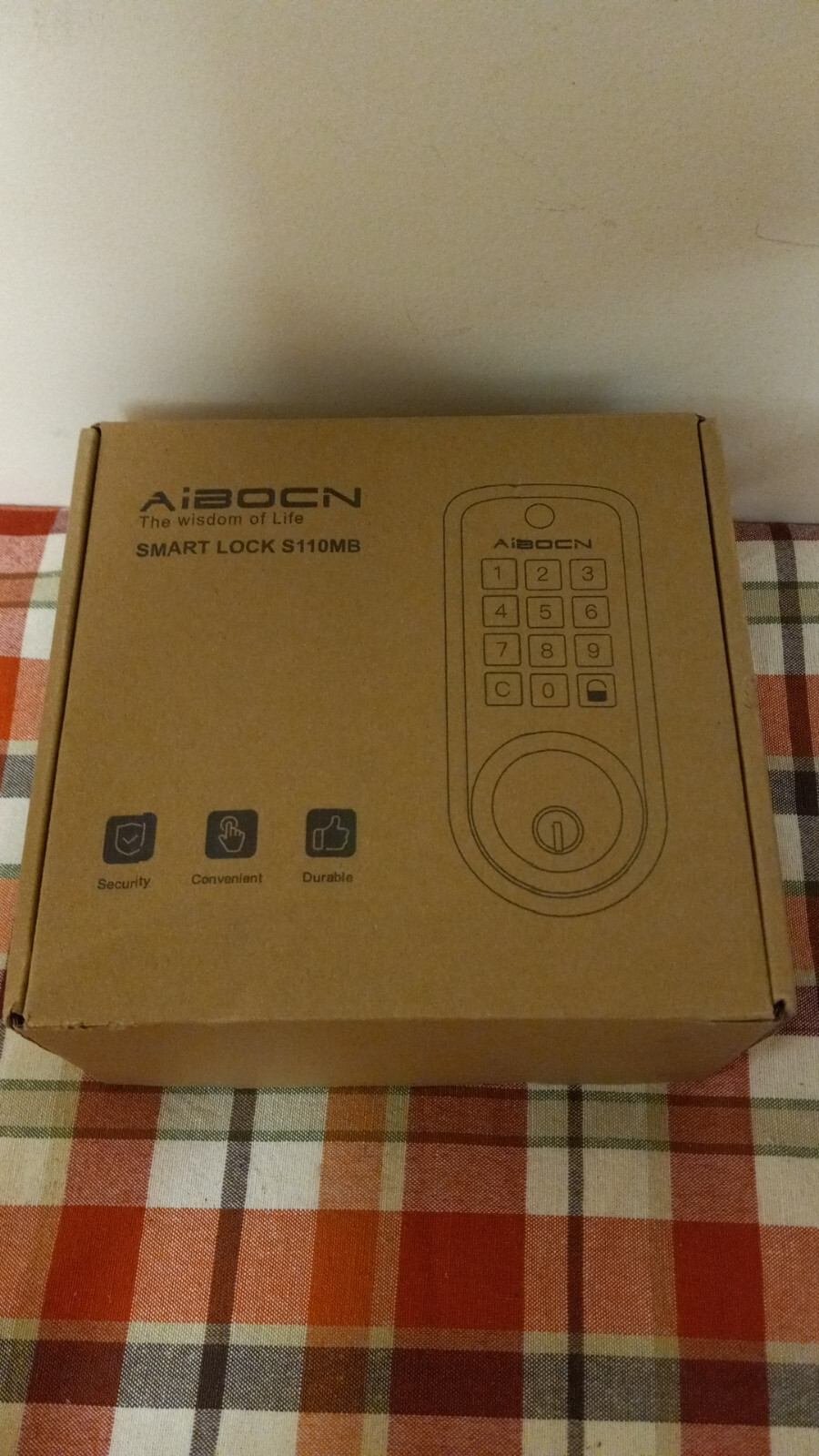 Aibocn S110MB Keyless Entry Electronic Deadbolt Door Lock with Keypad-image