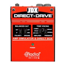 Radial Direct Drive Guitar amp direct box with guitar amp simulator and DI Box