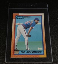 1990 Topps Partial Blackless Paul Assenmacher Missing Ink NNOF R Error Card #644