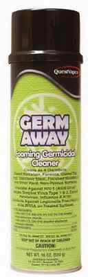 CASE of 12 Germ Away Foaming Germicidal & Disinfectant Cleaner for Hard Surfaces