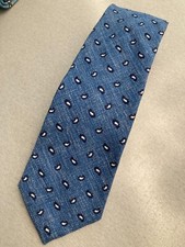 Kired by Kiton BLUE PAISLEY TXT Tie K2