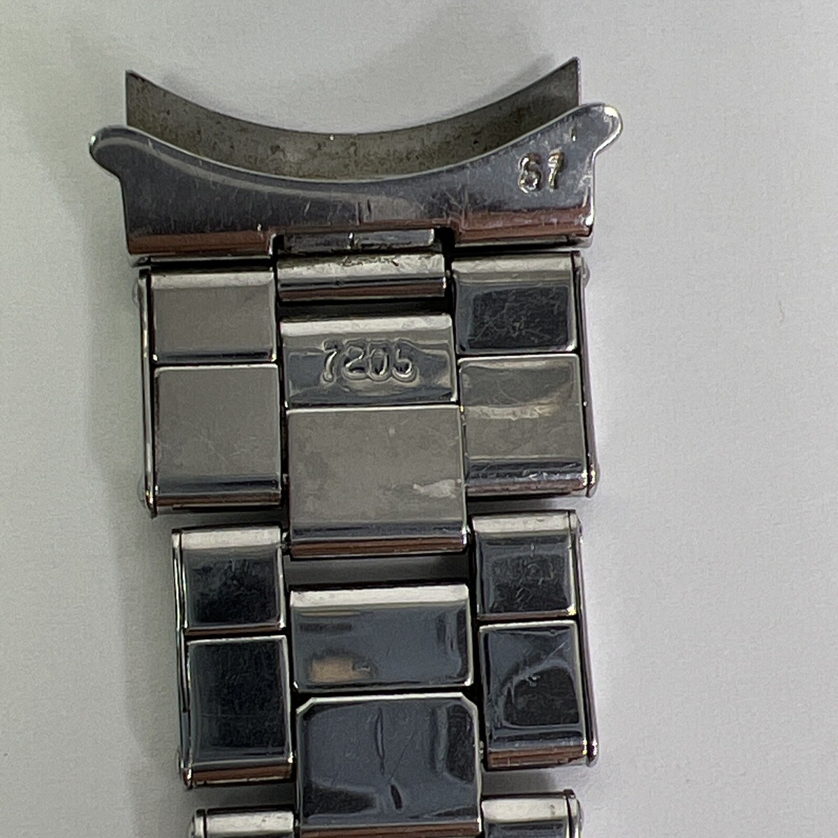 ROLEX Oyster Riveted Rivet 7205 Bracelet 60 & 57 End Links 19mm