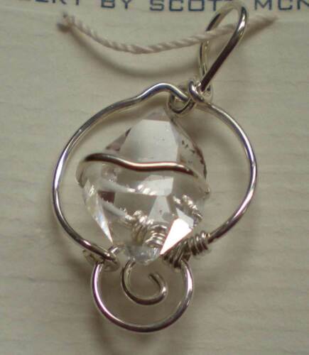 Herkimer Diamond Pendant - Maya Canyon - Sterling Silver j3110 - Picture 1 of 4