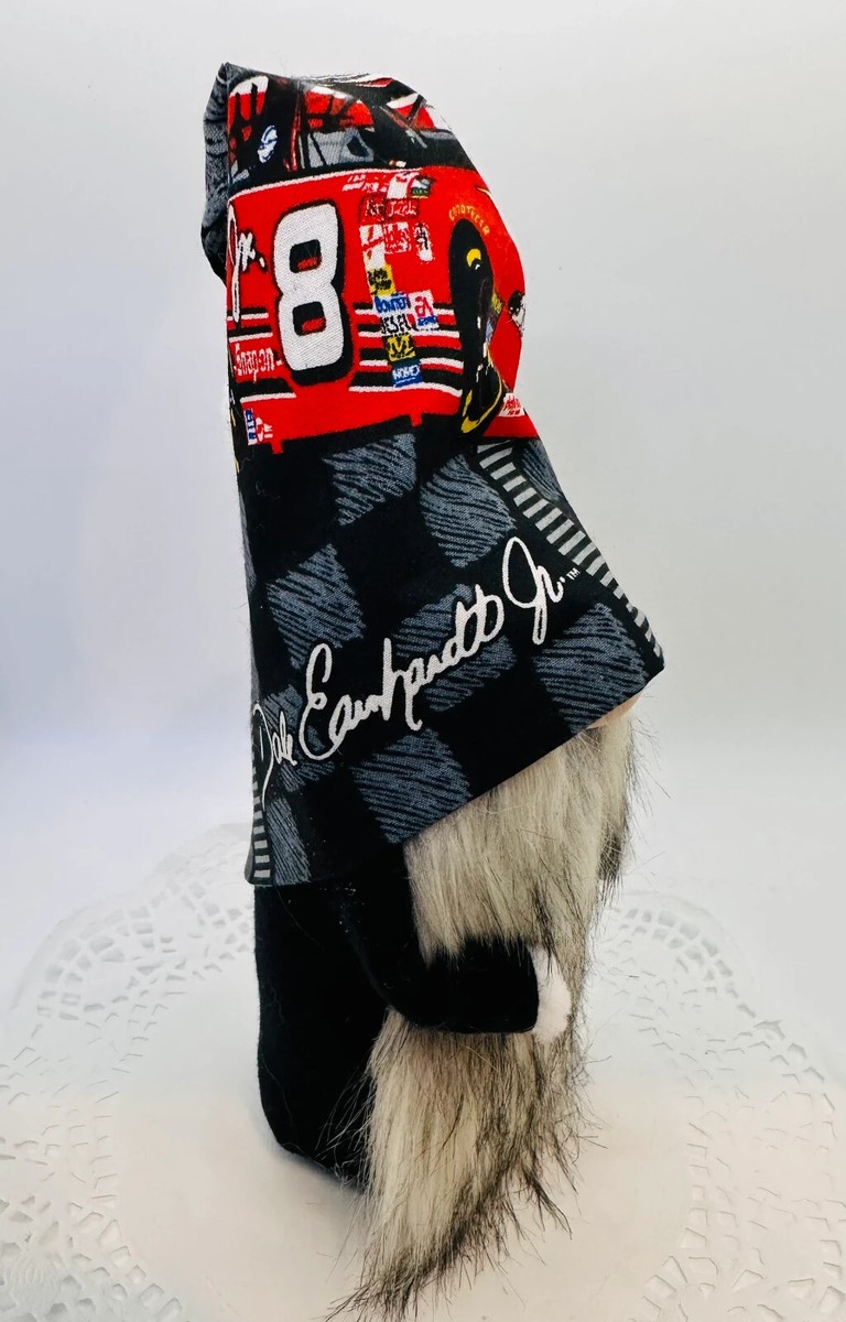 Nascar Handmade Sewn Gnome. Home Decor. Fathers Day Gift. Man Cave