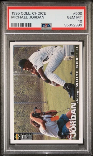 1995 Collector’s Choice Michael Jordan PSA 10 Gem Mint #500 Chicago White Sox