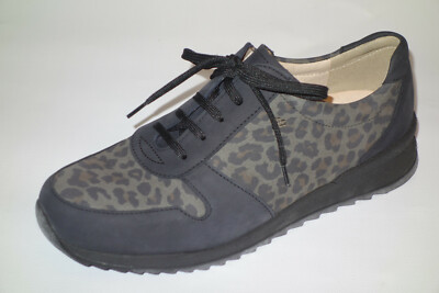 Finn Comfort Sidonia Gr 5,5-8 (38,5 39 40,5 42) Halbschuhe Grau/Leo Leder 
