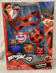 Miraculous Ladybug Dress Up Set with Yoyo, Color Change Akuma