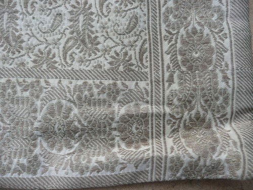 tissu vintage orientaliste : dessus de cousin fil doré - Imagen 3 de 4