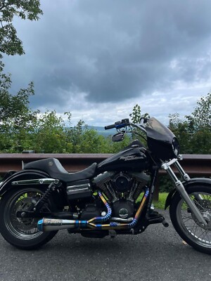 2-1 Exhaust Pipes Harley-Davidson Dyna Fat Bob Superglide Wideglide Into  FXD