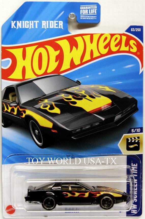2025 Hot Wheels #83 HW Screen Time K.I.T.T. black with flames