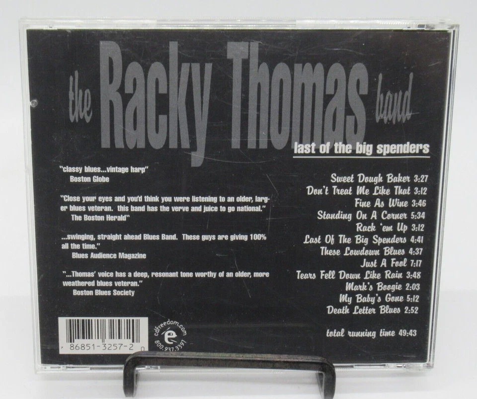 THE RACKY THOMAS BAND: LAST OF THE BIG SPENDERS MUSIC CD, 12 TRACKS, CD FREEDOM Foto 2 de 2