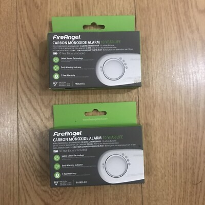 2x FireAngel FA3820 Kohlenmonoxidmelder