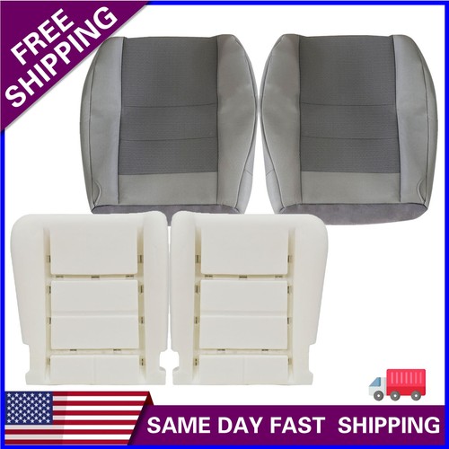 For 2003-2007 Ford F250 F350 Lariat XLT Driver Passenger Cloth Seat Cover / Foam - Picture 172 of 194