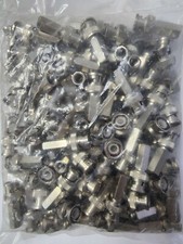 InstallerCCTV BNC Male Twist-On RG59 Connector CCTV Coax Security Camera 100pc