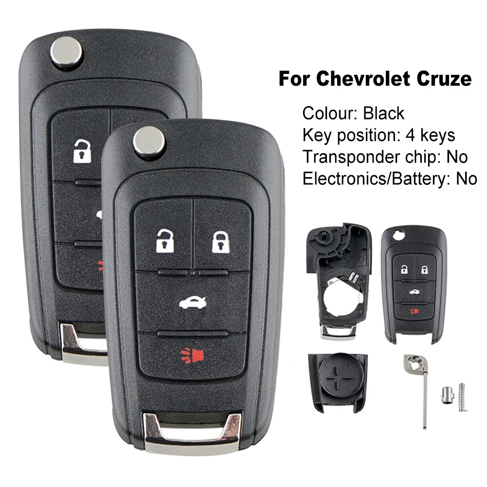 2Pcs for Chevrolet Cruze 2012 2016 Key Fob Keyless Entry Remote