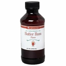 LorAnn Butter Rum Super Strength Flavor, 4 ounce bottle