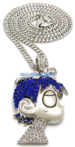 Luv Uzi Petite Collier Neuf Strass Pendentif Avec 61cm Chaîne Vert Lil - Picture 7 of 41