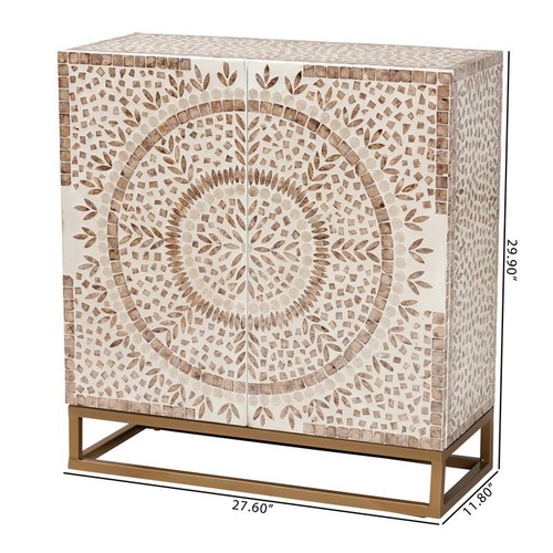 Perlmutt - Barschrank, Regal Barschrank, Wohnzimmermöbel - Bild 4 von 14