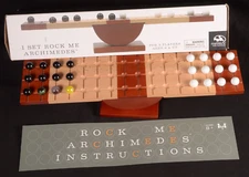 Rock Me Archimedes Lever Balance Strategy Game Marbles Brain Workshop Replaced