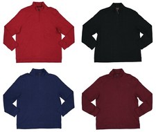 Tasso Elba 1/4 Zip Long Sleeve Mock Neck Solid Color Men's Pullover Sweater NWT
