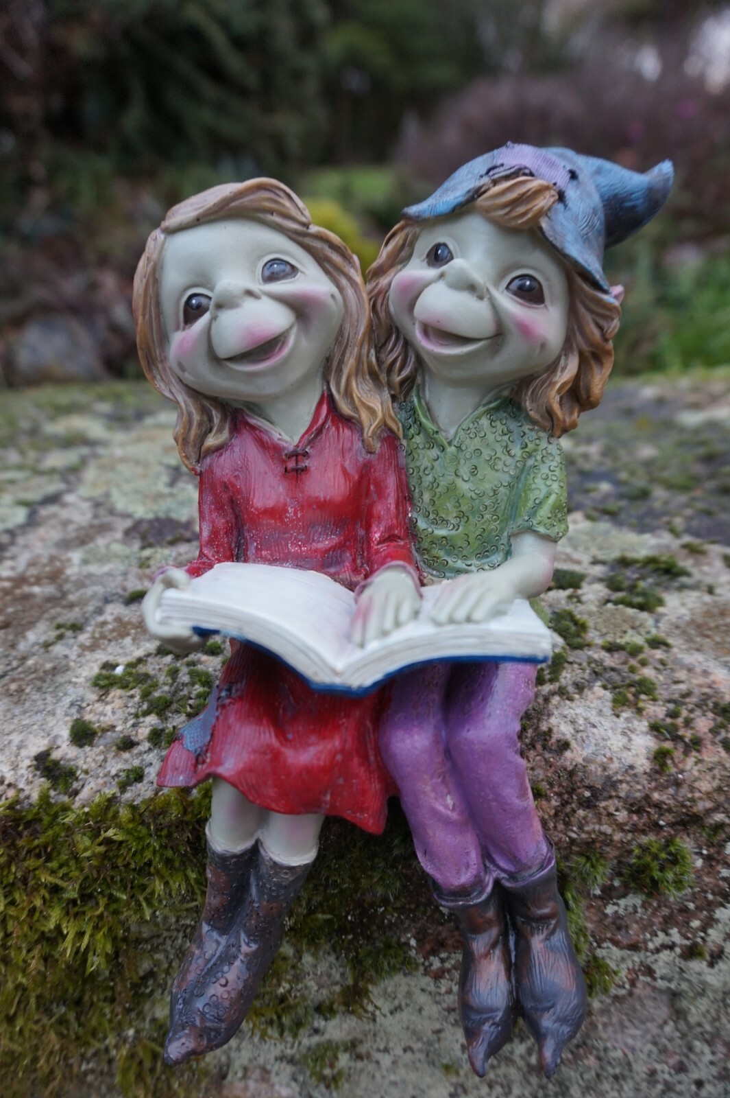 Figurine de lutin pixie et elfe farfadet en résine pour collection