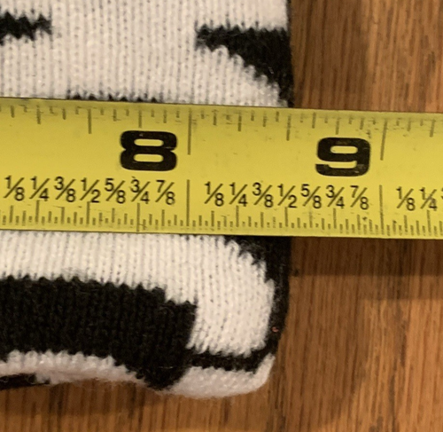 Youth AIR JORDAN Beanie/Winter Hat Black w/White Letters Cuff One Size Fits All - Picture 7 of 9