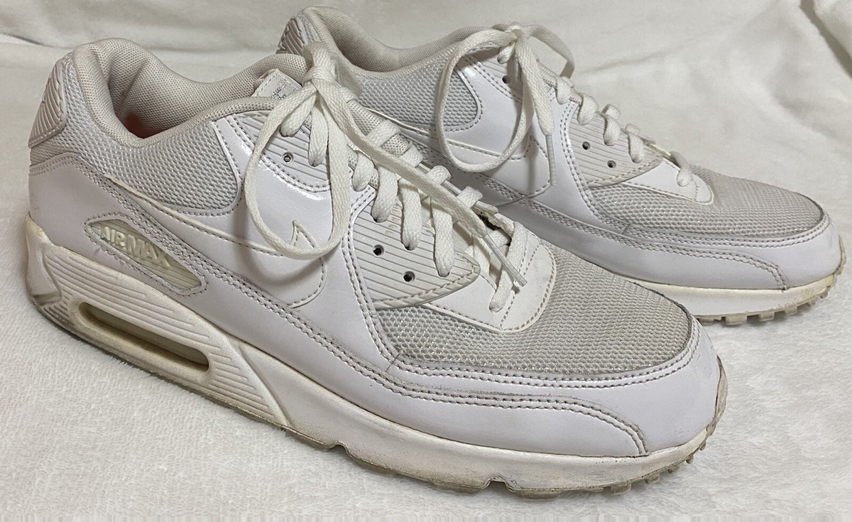 Nike Air Max 90 ホワイト シルバー Nike Air Max 90 Premium Women's Size 10 White White Metallic