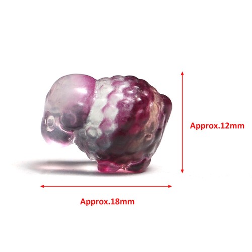 Natural Fluorite Animals Statue Stone Carving Quartz Crystal Healing Reiki Decor - Picture 69 of 123