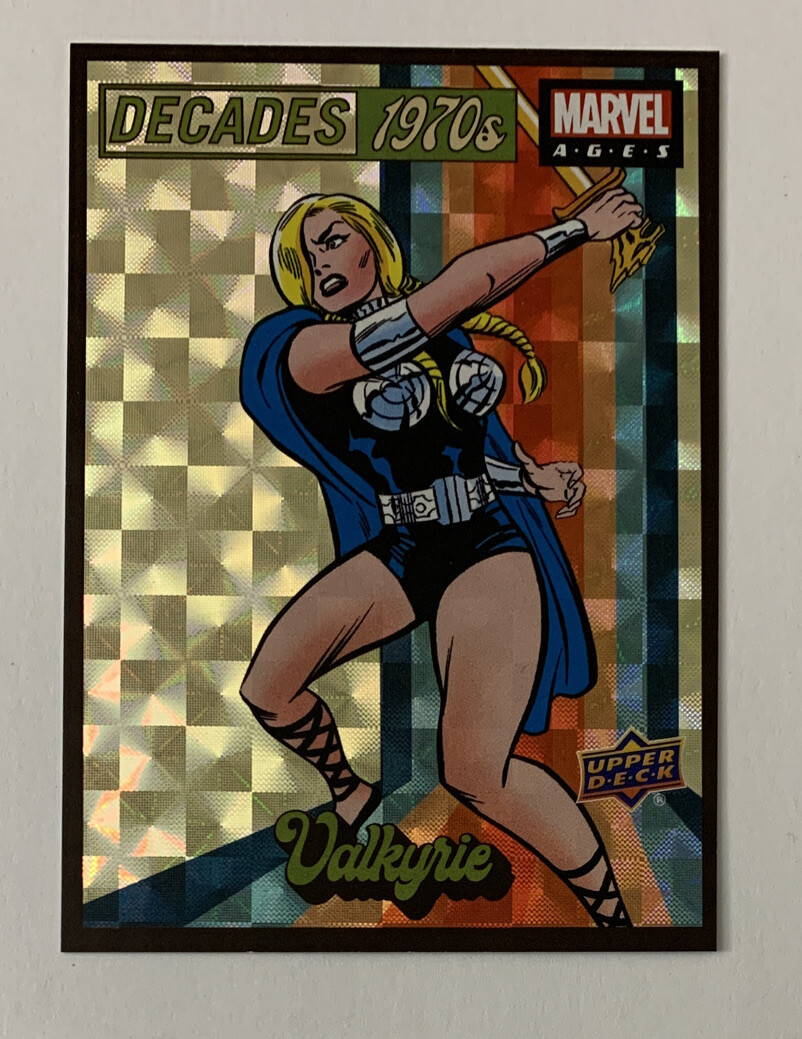 2020 Upper Deck Marvel Ages Decades 1970s Valkyrie 1:80 SP Insert