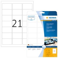 Herma 4904 Etiketten A4 63,5X38,1 Mm Weiß Papier GläNzend 525 St.