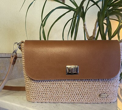 Umhängetasche Echtleder Damen Made in Italy Handmade
