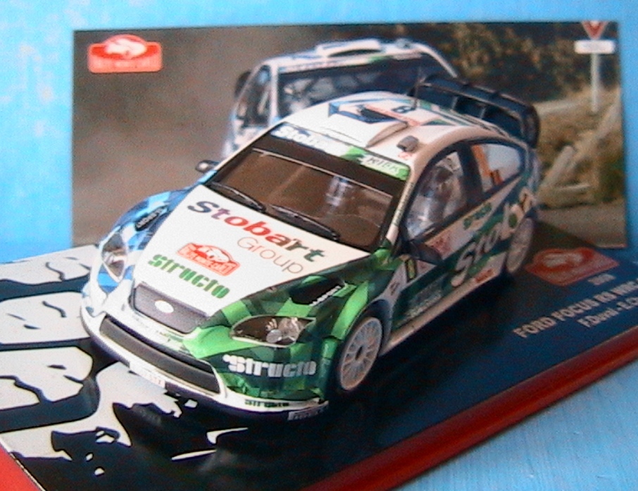 Voiture miniature Ford Focus RS WRC 2008 Altaya en métal injecté haute finition 1:43