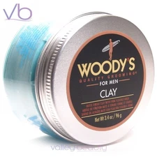 WOODY'S Quality Grooming For Men Clay - Matte Finish, Firm Flexible Hold