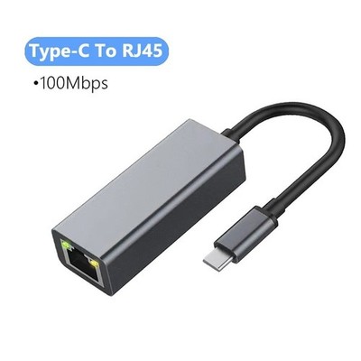 USB C auf Ethernet Adapter Typ C auf RJ45 Netzwerkadapter Gigabit LAN MacBook