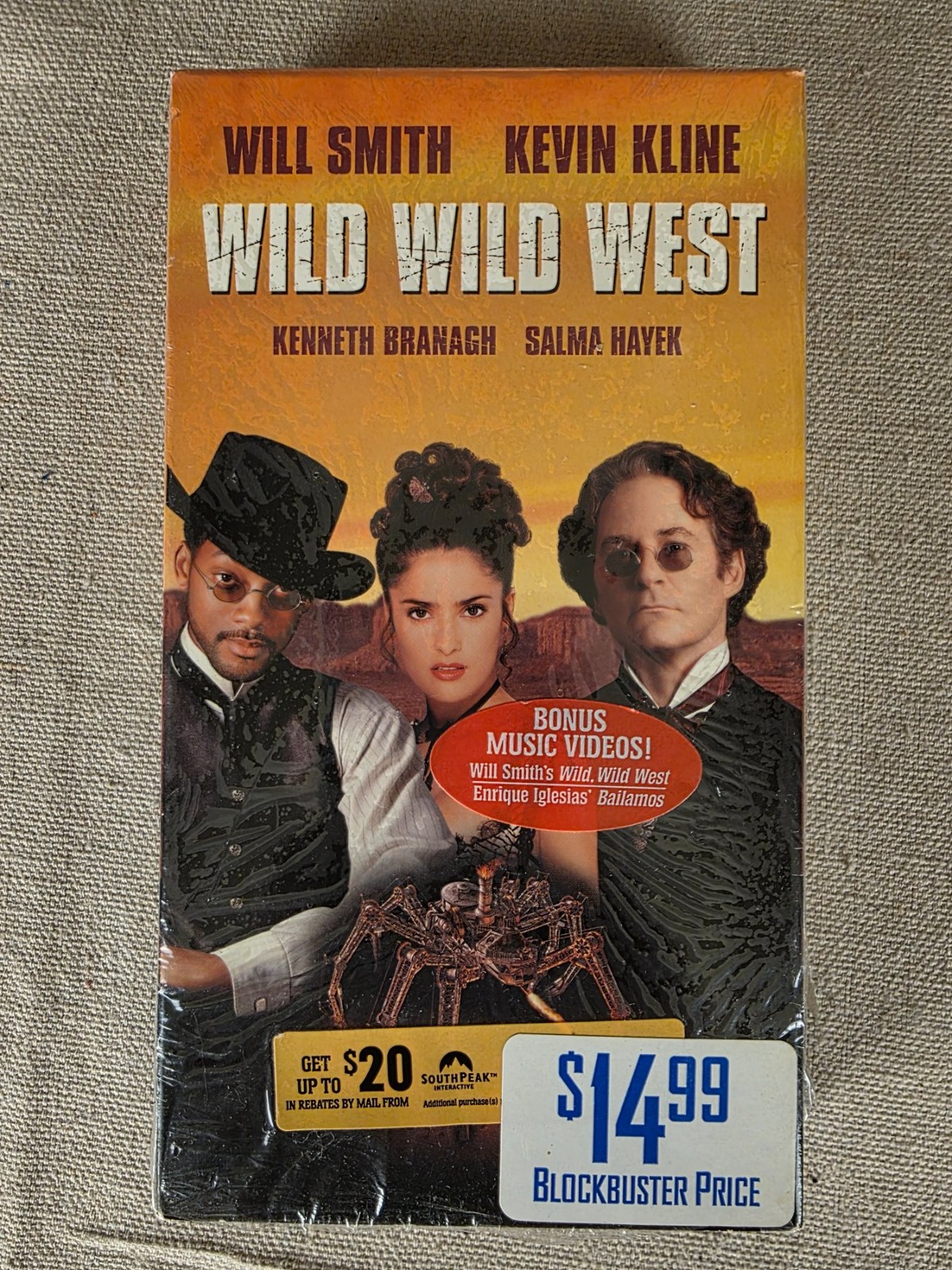 Wild Wild West VHS Movie 1999 Will Smith Kevin Kline Salma Hayek