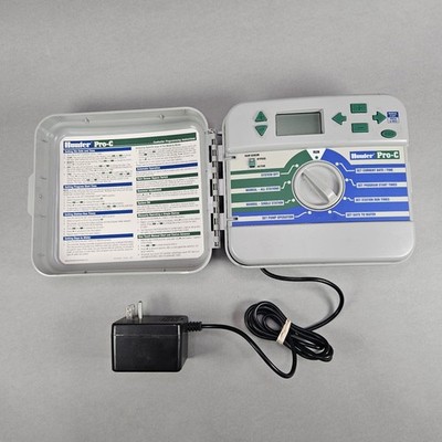 Hunter Pro-C PC-300i Lawn Sprinkler Irrigation Controller 6-Zones w/ AC Adapter 