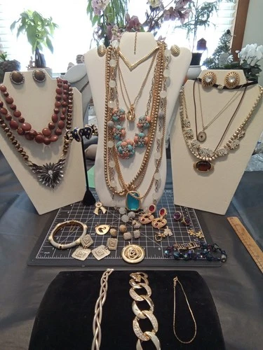 Vintage to Now Costume Jewelry Lot  Goldtone , Joan Rivers, Swarovski, Coro, MMA