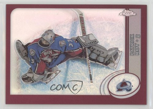 Patrick Roy [Black Refractor] #1 2002 Topps Chrome card