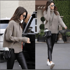 Helmut Lang 100 Lamb Leather Skinny Pants Leggings size 2